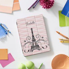 Rosa Eiffelturm Geblüht iPad-Abdeckung iPad Pro Hülle