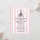 Rosa Eiffelturm Paris Wedding Brautparty Einladung (Vorderseite/Rückseite Beispiel)