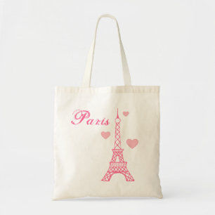 Rosa Eiffelturm-Tote-Book-Strandtasche Geschenk Tragetasche
