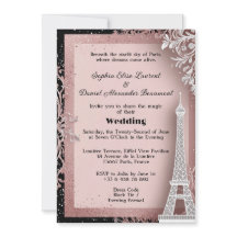Rosa Eiffelturm Ziel Paris Hochzeit