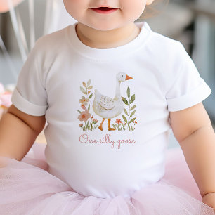 Rosa Ein Albernes Gänse Geburtstag Baby T-shirt