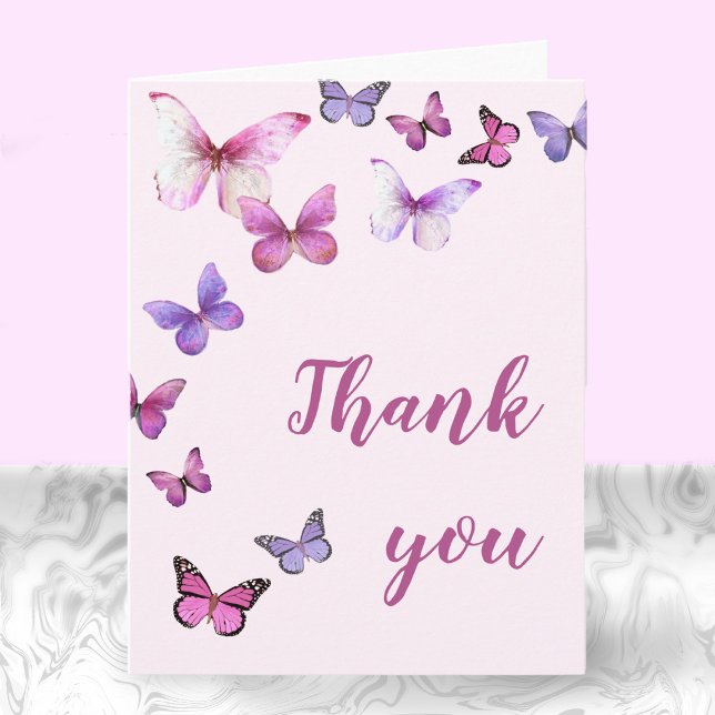 Rosa ein wenig Schmetterlingsschuh innen Einladung (Von Creator hochgeladen)