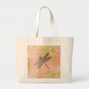 Rosa Eindrücke Dragonfly Jumbo Stoffbeutel
