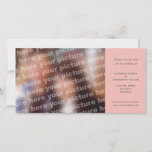 Rosa einfache Hochzeit speichern Sie das Datum Ank Save The Date
