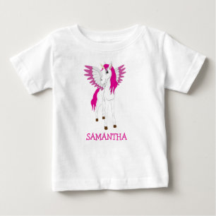 Rosa Einhorn Baby T-shirt