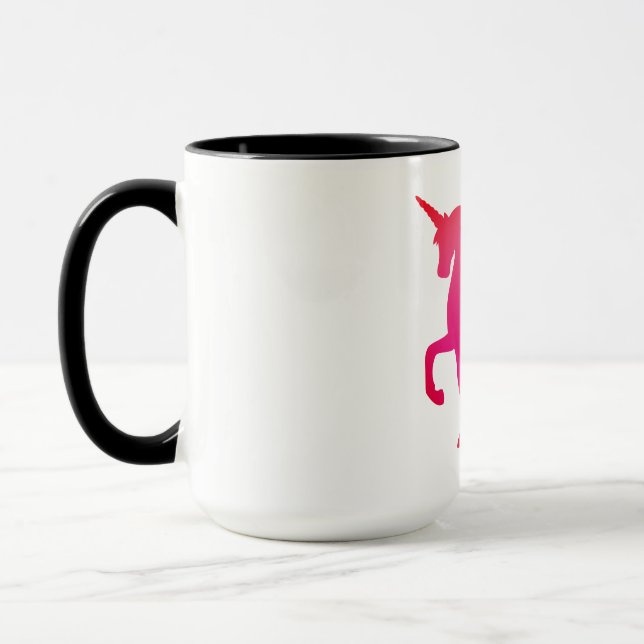 Rosa Einhorn Combo-Tasse Tasse (Links)