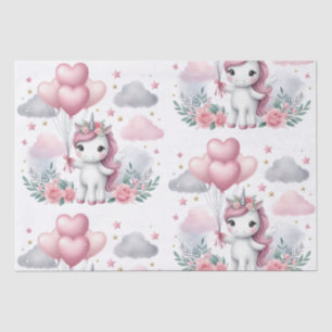 Rosa Einhorn Seidenpapier