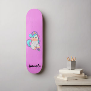 Rosa Einhorn Skateboard