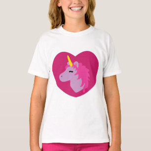 Rosa Einhorn-T - Shirt