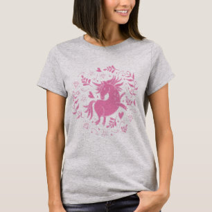 Rosa Einhorn T-Shirt