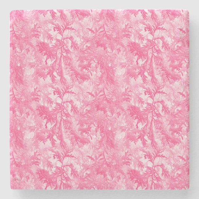 Rosa Eis Steinuntersetzer (Vorderseite)