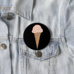 Rosa Eiscreme Kone Farbige Stifte Kunst Button<br><div class="desc">Karo aus dieser phantastischen Bleistiftzeichnung einer leckeren rosa Eistüte mit Regenbogensprinklen. Karo in meinem Shop für weitere Designs und Farben!</div>