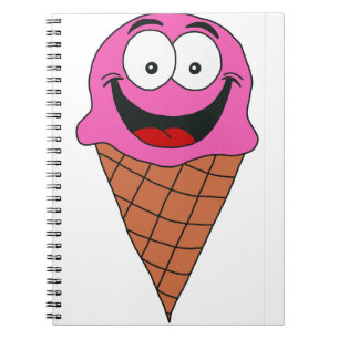 Rosa Eiscreme Notizblock