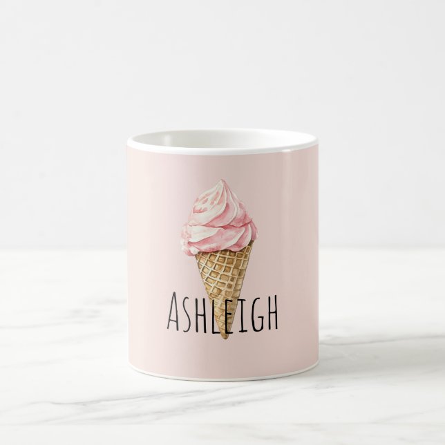 Rosa Eistüte Kaffeetasse (Mittel)