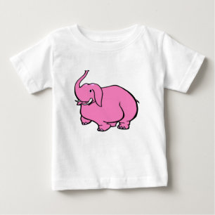 Rosa Elefant Baby T-shirt
