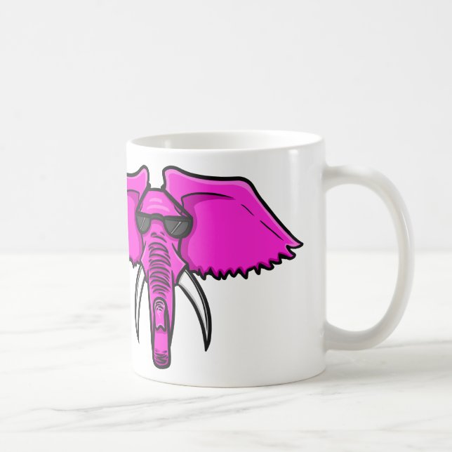 Rosa Elefant Tasse (Rechts)