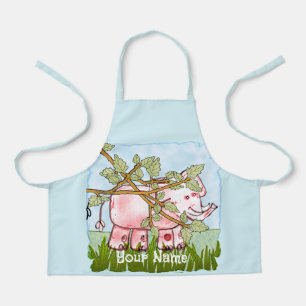 Rosa Elefantenblende Schürze