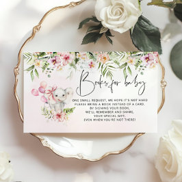 Rosa Elefantenbücher für die Beifahrkarte Begleitkarte