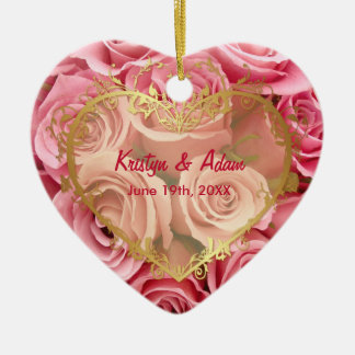 Rosa Elegance - Anpassen Keramikornament