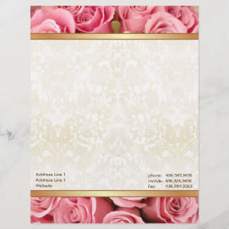 Rosa Elegance Briefkopf