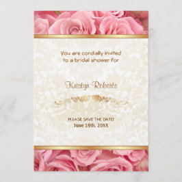 Rosa Elegance - Dusche Save The Date