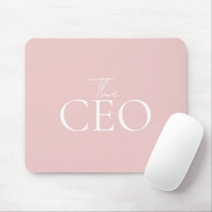Rosa Elegant Einfach Minimal Der CEO Personalisier Mousepad