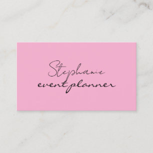 Rosa Elegant Girly Beruflich Bright Trendy Cool Visitenkarte