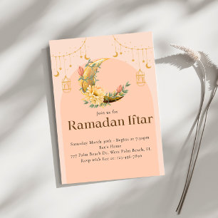 Rosa Elegant Ramadan Iftar Einladung