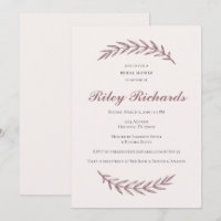 Rosa elegante Brautdusche