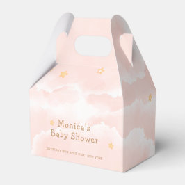 Rosa Elegante Cloud Nine Stars Girl Babydusche Geschenkschachtel