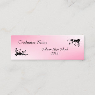 Rosa Elegante Visitenkarte