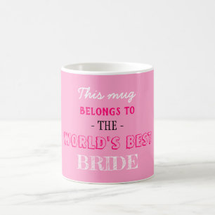 Rosa Elegante World Bestes Geschenk für die Bridge Kaffeetasse