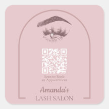 Rosa Eleganter Arc Beauty Salon QR Code