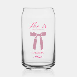 Rosa eleganter Junggeselinnen-Abschied Dosenglas