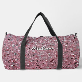 Rosa eleganter simulierter schimmernder Partikelef Duffle Bag