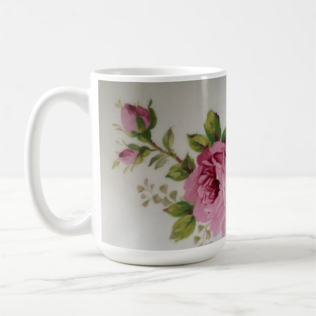 Rosa Eleganz Kaffeetasse (Links)