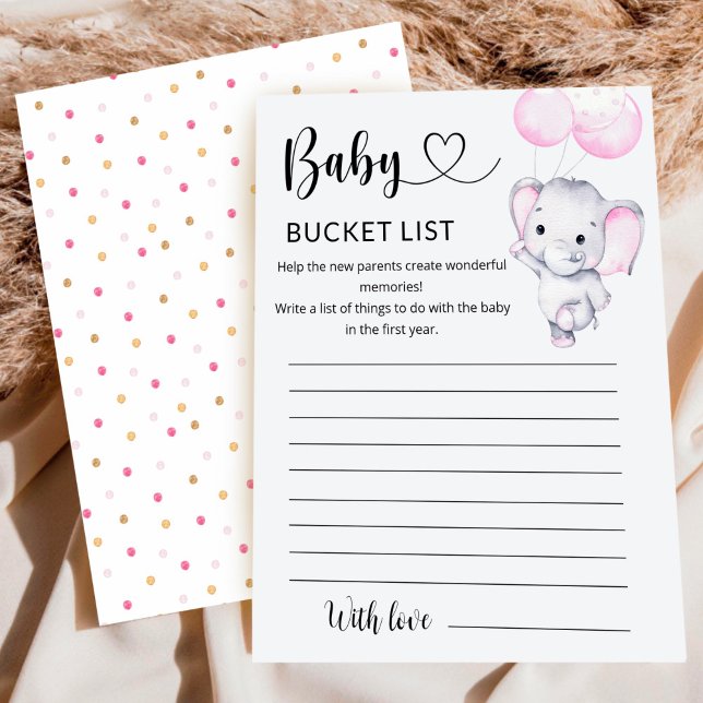 Rosa Elephant Baby Shocket List (Von Creator hochgeladen)