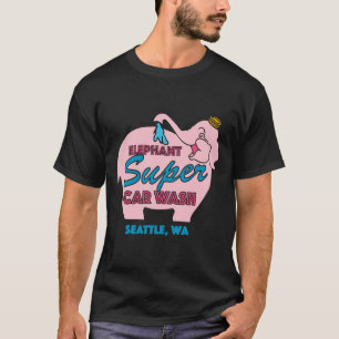 Rosa Elephant Car Wash Klassischer T - Shirt