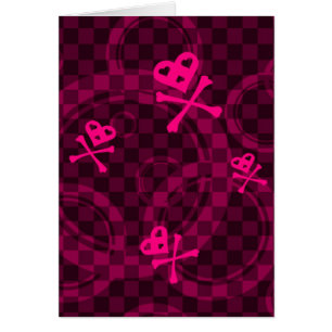 Rosa Emo Muster mit Kreisen