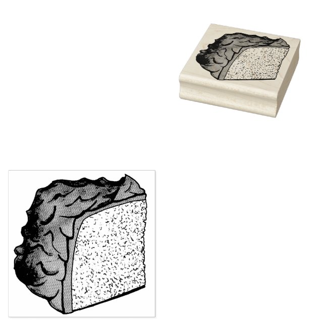 Rosa Engel Food Schwammkuchen Slice Backen Feinsch Gummistempel (Stempel)