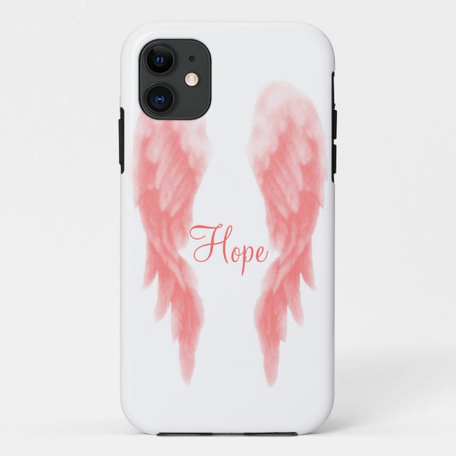 Rosa Engels-Flügel iPhone 5 Fall Case-Mate iPhone Hülle (Rückseite)
