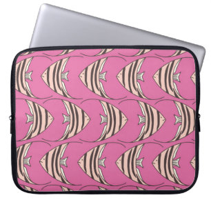 Rosa Engelsfisch-Laptop-Hülle Laptopschutzhülle