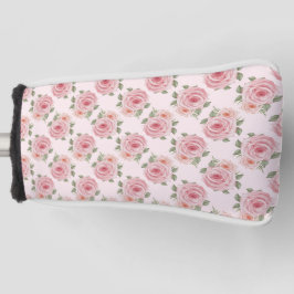 Rosa Englische Rose Hütte Blumenmuster Vintag Golf Headcover