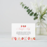 Rosa Erdbeer Blumen Baby Shower Bücher für Baby