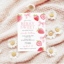 Rosa Erdbeer-Schleife-Beeren-Süße-Baby-Mädchen-Par
