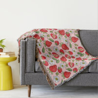 Rosa Erdbeere Cottagecore Cosy Woven
