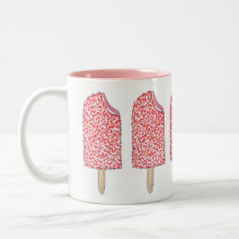 Rosa Erdbeere Eclair Popsicles Popsicle Tasse
