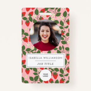 Rosa Erdbeere Frucht Einzigartiges Foto Ausweis