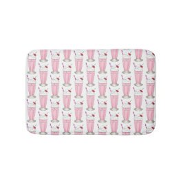 Rosa Erdbeere Ice Cream Shoppe Milkshake Dessert Badematte