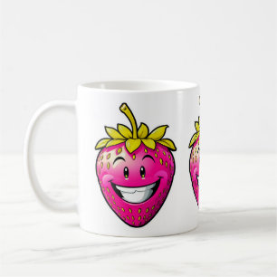 Rosa Erdbeere Kaffeetasse